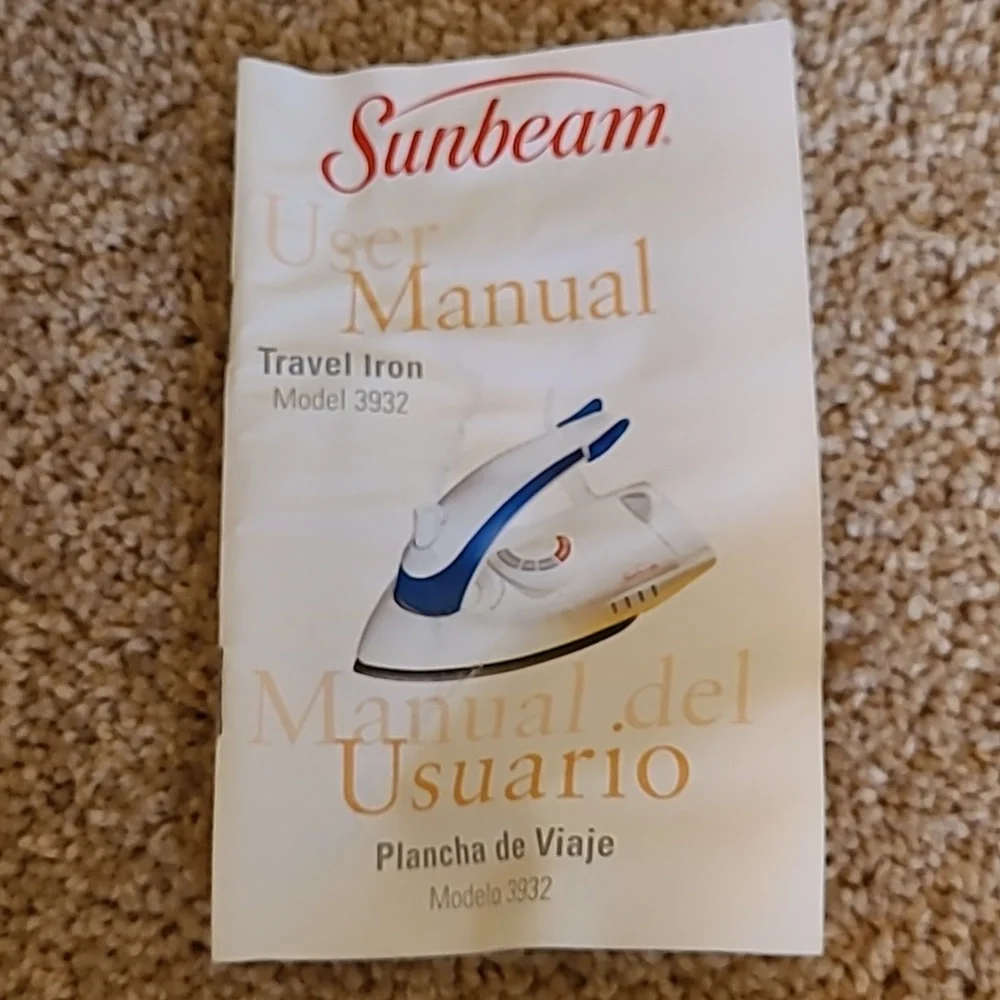 Sunbeam Travel Iron Model # 3932 - Picture 5 of 5